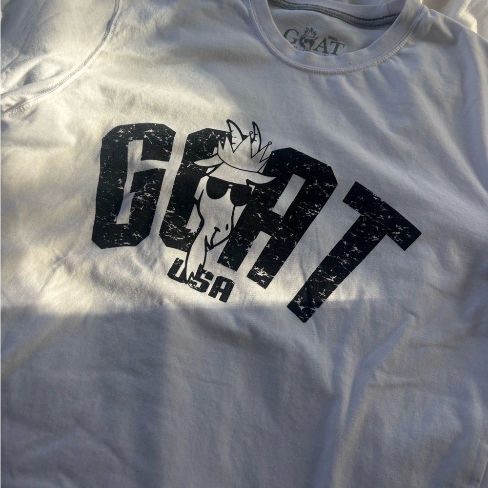 Goat Usa White Graphic Tee